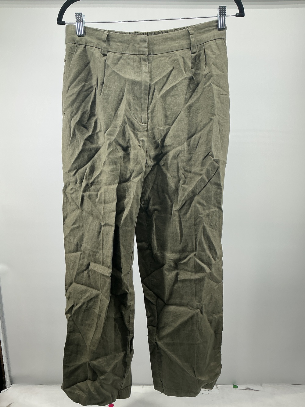 100% European Linen Pleated Trouser - 30"